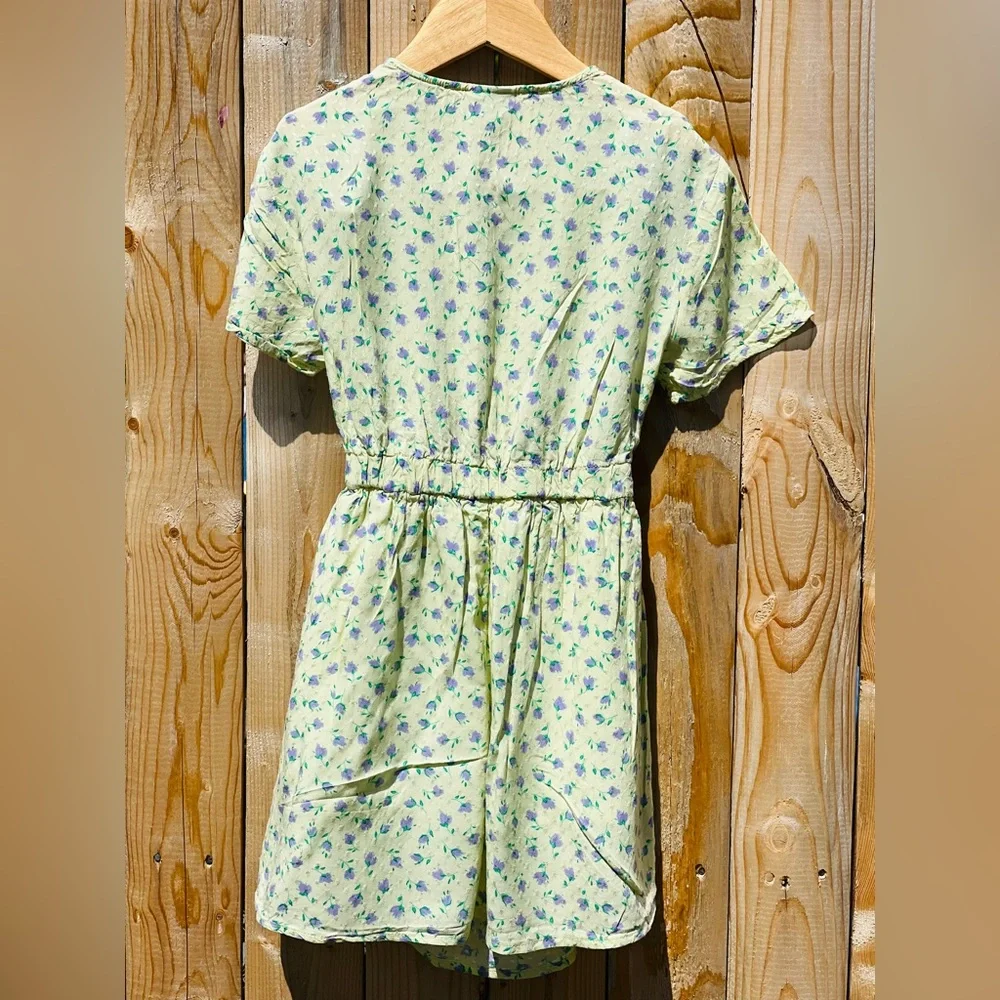 Zara kids Girls Cut Out flowers print knotted Dress